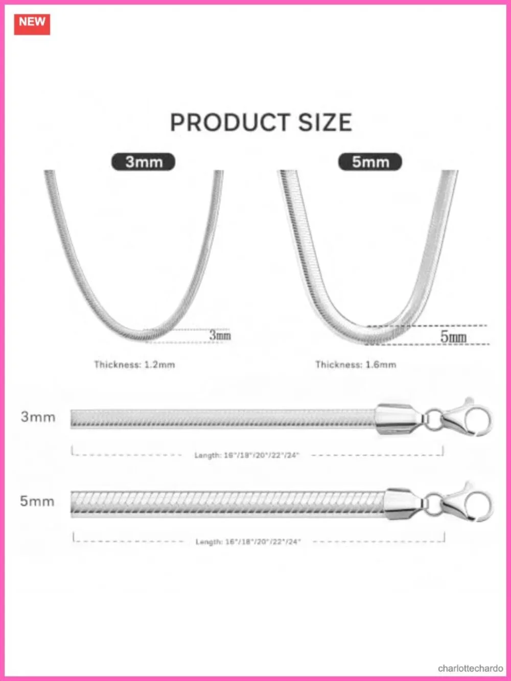 Silver Plated Herringbone Necklace Snake Choker Chain Layered Jewelry